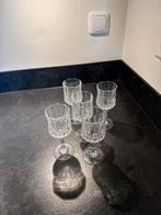Kristallen Antieke Witte Wijn / Port Glazen - Set van 5, Antiek en Kunst, Ophalen of Verzenden