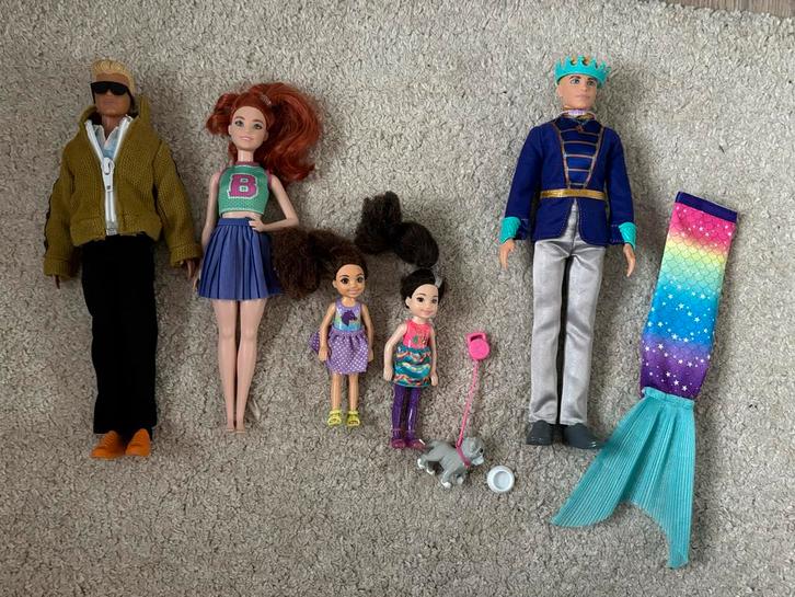 Barbie & Prins Poppen met Kleding, Spullen & Dieren, Kinderen en Baby's, Speelgoed | Poppen, Gebruikt, Barbie, Ophalen of Verzenden