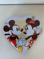 Blikje Hart vorm Disney figuur Minnie Mouse en Mickey Mouse, Ophalen of Verzenden, Mickey Mouse, Zo goed als nieuw, Beeldje of Figuurtje