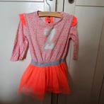 Z8 jurk koraal roze tule rok 80 zilveren detail miss Z8, Ophalen of Verzenden, Zo goed als nieuw, Meisje, Jurkje of Rokje