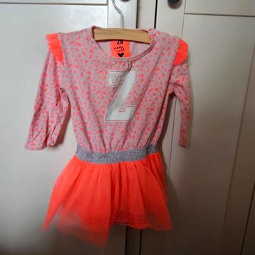 Z8 jurk koraal roze tule rok 80 zilveren detail miss Z8 beschikbaar voor biedingen