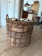 Grote rieten mand 65cm doorsnee / houtmand, Ophalen, Gebruikt, Mand, Rond