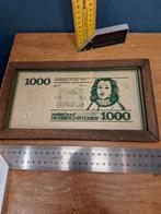 1000 gulden schilderij 16,5x29cm (4925), Ophalen of Verzenden, Minder dan 50 cm, Minder dan 100 cm