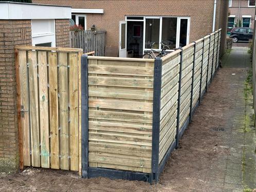 Grenen schutting €90 per meter inclusief montage, Tuin en Terras, Schuttingen, Nieuw, Hout, 1 tot 2 meter, 6 meter of meer, Ophalen of Verzenden