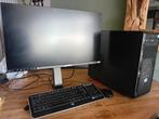 Pc scherm 27" + kast en toetsenbord en muis, Computers en Software, Desktop Pc's, Ophalen, Zo goed als nieuw