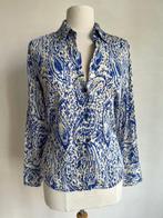 zara blouse wit blauw, Zara, Zo goed als nieuw, Maat 36 (S), Verzenden