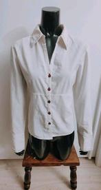 Zgan witte dames blouse - bloes maat M = 38, Maat 38/40 (M), Ophalen of Verzenden, Wit, Zo goed als nieuw