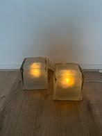 Vintage ikea tafellampjes, ijsblokjes, Ophalen, Zo goed als nieuw, Overige materialen, Minder dan 25 cm