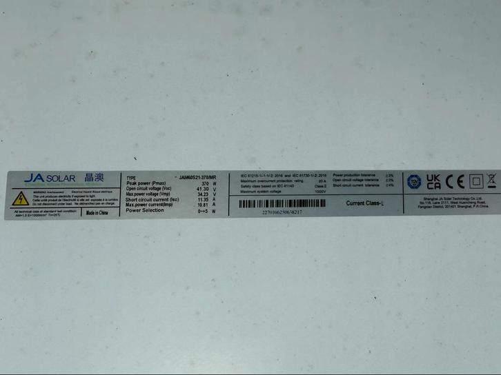 Zonnepanelen + Growatt Omvormer, Doe-het-zelf en Verbouw, Zonnepanelen en Toebehoren, Gebruikt, Compleet systeem, 200 wattpiek of meer