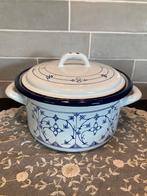 Vintage pan, emaille Blau Saks (090825c), Antiek en Kunst, Antiek | Emaille, Ophalen of Verzenden