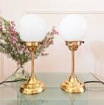 Messing bollampen art deco, Ophalen of Verzenden, Zo goed als nieuw, Minder dan 50 cm