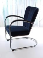 Dutch Originals Gispen 412 stoel, Huis en Inrichting, Gispen, Blauw, Gebruikt, Metaal