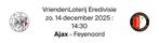 Ajax - Feyenoord: 2 tickets - VAK121, Tickets en Kaartjes, Twee personen, December