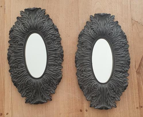 PTMD Spiegel Set - Zwart Decoratief, Huis en Inrichting, Woonaccessoires | Spiegels, Zo goed als nieuw, Minder dan 50 cm, Minder dan 100 cm