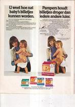 Retro reclame 1976 Pampers baby luiers nu met paars pak, Verzamelen, Retro, Overige typen, Ophalen of Verzenden