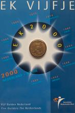 5 guldenstuk EK 2000 FDC in mooie map, Postzegels en Munten, Ophalen of Verzenden, Koningin Beatrix, 5 gulden