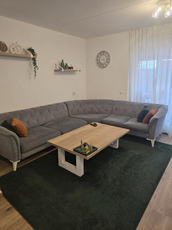 Hoekbank, Huis en Inrichting, Banken | Bankstellen, Gebruikt, Ophalen