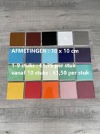 Hobby tegeltje plotter en mozaiek tegel 10cm x 10cm kleuren, Hobby en Vrije tijd, Knutselen, Ophalen of Verzenden, Nieuw, Materiaal