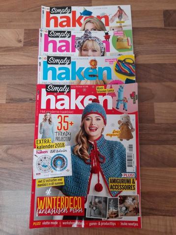 Diverse tijdschriften Simply Haken uit 2013 t/m 2017.
