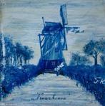 Beschilderde tegel, Antiek en Kunst, Verzenden