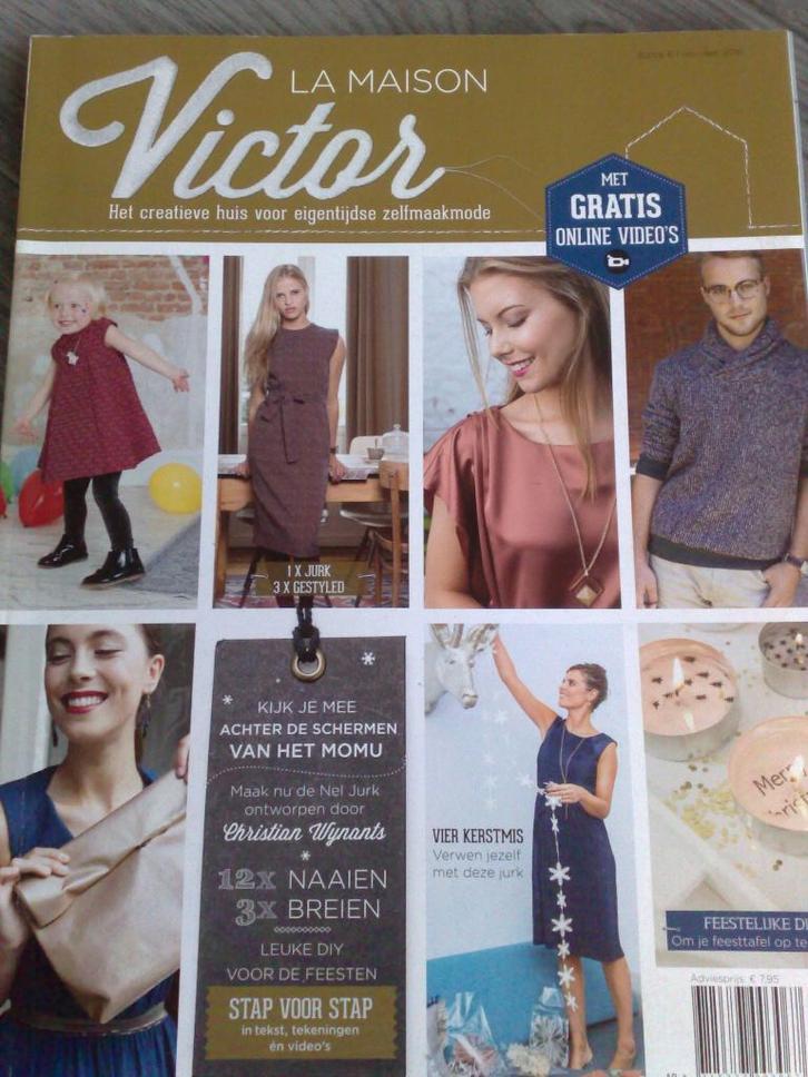 La maison victor editie 6 november/december 2016, Hobby en Vrije tijd, Kledingpatronen, Nieuw, Vrouw, Overige merken, Verzenden
