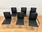 Kff eetkamerstoelen: 4 zonder, 2 met leuning, Huis en Inrichting, Stoelen, Ophalen, Zwart, Stijlvol, Zo goed als nieuw