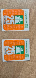 2x  zwitserland vignet, Tickets en Kaartjes, Autovignetten, Twee personen