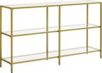 Sidetable - Console tafel - Bijzettafel - Goud, Huis en Inrichting, Tafels | Sidetables, Ophalen, 100 tot 150 cm, Info@wwc-trading.com