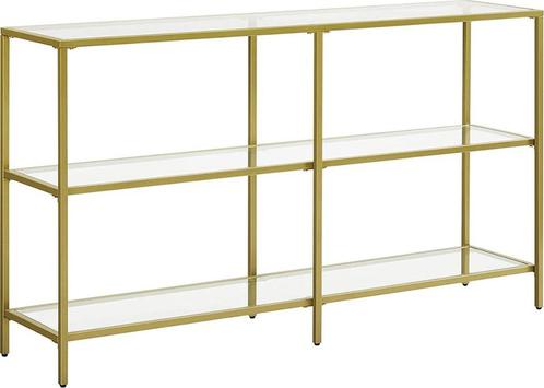 Sidetable - Console tafel - Bijzettafel - Goud, Huis en Inrichting, Tafels | Sidetables, Nieuw, 25 tot 50 cm, 100 tot 150 cm, Rechthoekig