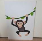 Canvas aap kinderkamerthema jungle, Kinderen en Baby's, Kinderkamer | Inrichting en Decoratie, Wanddecoratie, Zo goed als nieuw