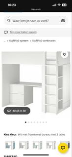 Ikea Hoogslaper met Bureau & Kast, Kinderen en Baby's, Kinderkamer | Stapelbedden en Hoogslapers, Ophalen, Gebruikt, Hoogslaper