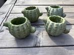bloempot set 4 delig cactus uitvoering, Rond, Ophalen of Verzenden, Zo goed als nieuw, Aardewerk