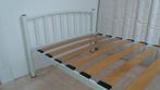 Stapelbed, metalen, wit, Huis en Inrichting, Ophalen, Gebruikt, 90 cm, 160 tot 180 cm