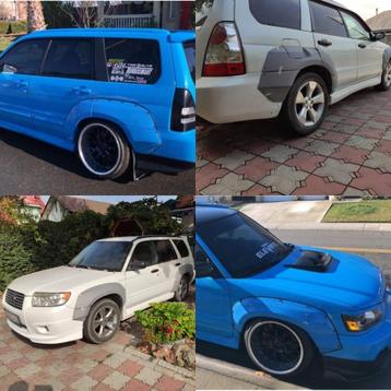 Widebody kit Subaru Forester SG 30mm beschikbaar voor biedingen