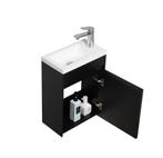 Waterfontein hoogglans zwart met kraan, Ophalen, Minder dan 50 cm, Zo goed als nieuw, Minder dan 25 cm