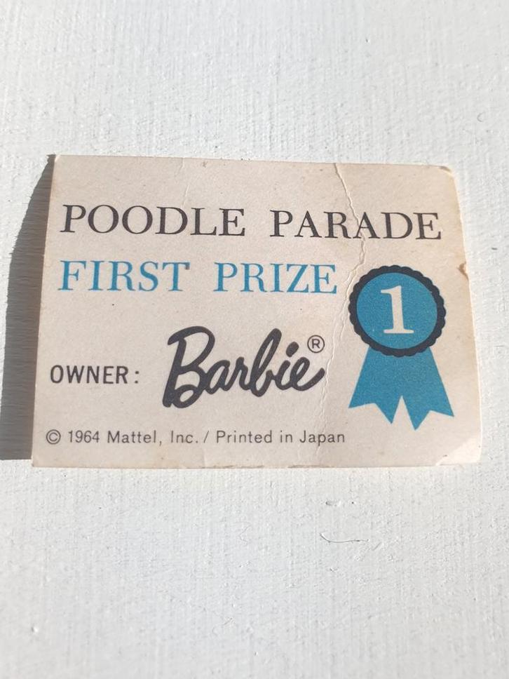 Vintage Barbie "Poodle Parade", compleet met Steiff poedel, Verzamelen, Poppen, Gebruikt, Kleertjes, Ophalen of Verzenden