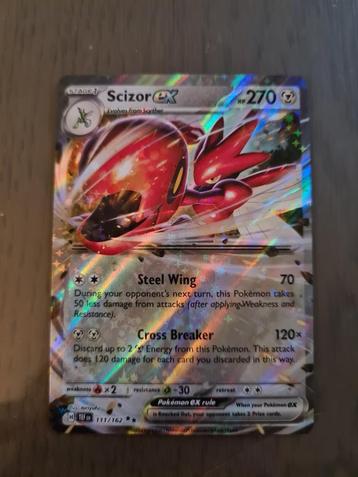 Scizor EX 111/162 Temporal forces Pokemonkaart beschikbaar voor biedingen