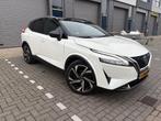Nissan Qashqai 1.3 MHEV TEKNA PLUS | Pano | Leder | HUD, 1800 kg, 157 pk, Wit, 75 €/maand