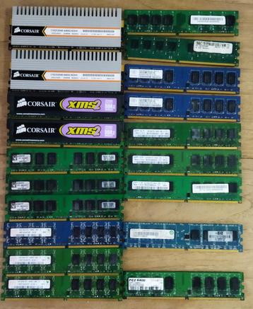 Diverse merken DDR2, 2gb ram geheugen's voor Desktop's beschikbaar voor biedingen