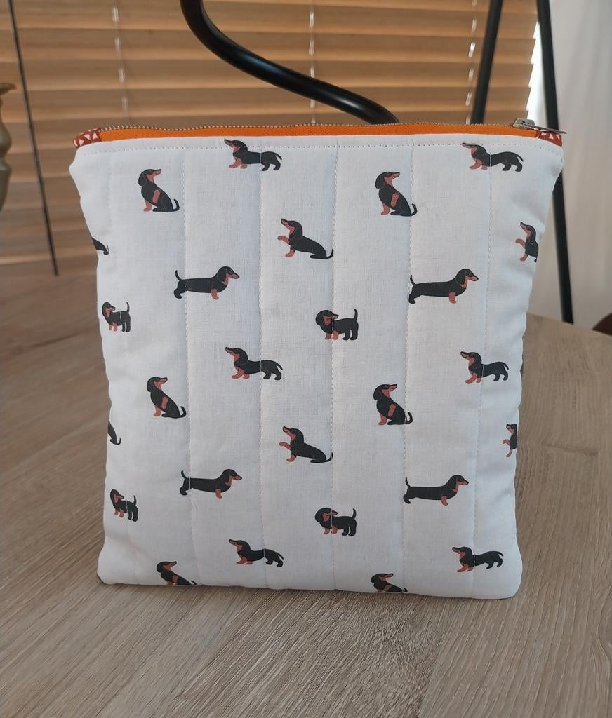 E-readerhoes / ereadersleeve " teckel", Ophalen of Verzenden, Nieuw, Dame