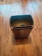 Sensor prullenbak, Huis en Inrichting, Woonaccessoires | Prullenbakken, Ophalen, Gebruikt, 50 tot 75 cm, Rvs