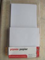 NIEUW rest SET met 22x ENVELOPPEN papier wit PIPOOS vierkant, Ophalen of Verzenden, Nieuw, Overige thema's, Overige typen