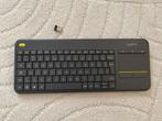 Logitech K400 Plus Wireless Keyboard, Gebruikt, Logitech, Ophalen of Verzenden, Draadloos