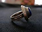 Zilveren 925 zilver ring mooi bewerkt lapis lazuli maat 15.5, Nieuw, Kleiner dan 17, Met edelsteen, Dame