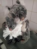 Reborn koala's moeder en baby, Verzamelen, Poppen, Verzenden, Zo goed als nieuw, Babypop, Levensecht of Reborn