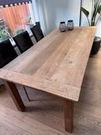 Oud houten eetkamertafel 200x100cm, Huis en Inrichting, Ophalen, Gebruikt, Rechthoekig, Overige houtsoorten