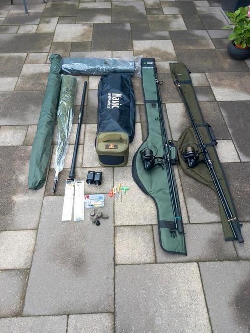 Schitterende Complete Karperset met alles erop en eraan., Watersport en Boten, Hengelsport | Karpervissen, Zo goed als nieuw, Complete set