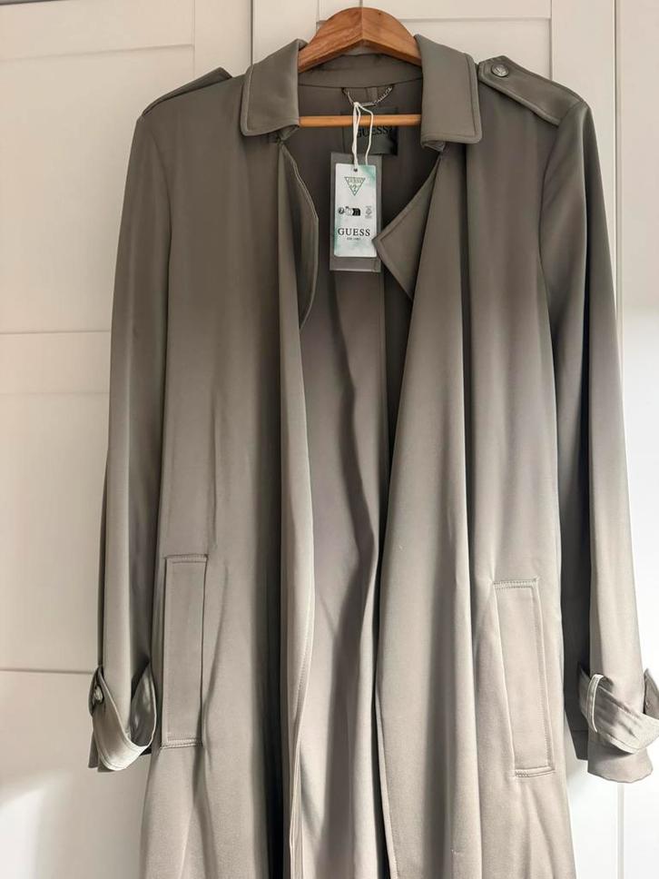 Guess Trenchcoat – Nieuw, Met Label (Maat L), Kleding | Dames, Jassen | Zomer, Nieuw, Maat 42/44 (L), Groen, Ophalen of Verzenden