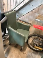 4 Rolstoelen - Groen Leer, Ophalen, Gebruikt, Overige kleuren, Leer