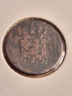 Koperen halve cent 1854 Willem III - Nette staat, Postzegels en Munten, Munten | Nederland, Verzenden, Koning Willem III, 1 cent